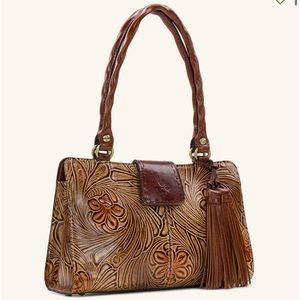 Patricia Nash Rienzo Satchel, Tobacco Fields, 10th Anniversary EUC